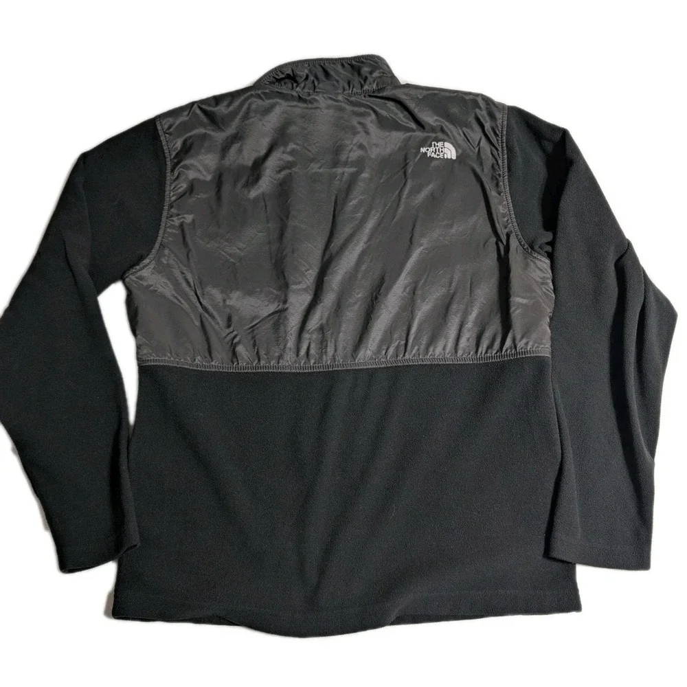 North Face Boys Denali Fleece Jacket L 14/16 Black Gray Blue Zip‎ – Cozy Legend